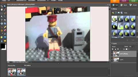 Make Lego Fly using Photoshop Elements