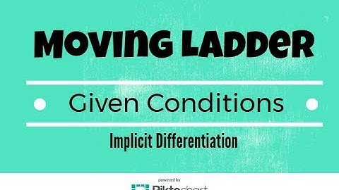 Moving Ladder. How fast is the ladder moving away from the wall Given conditions