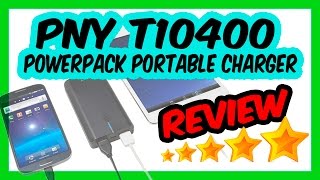 PNY PowerPack T10400 Portable Charger Review | T10400 10400 Power Pack Rechargeable Battery Review