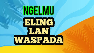 Ngaji Hati | Manajemen Diri Eling lan Waspada.