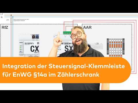 Integration der Steuersignal-Klemmleiste für EnWG §14a im Zählerschrank