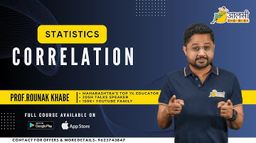 Correlation | Statistics | Engineering Maths 3 | #sppu | Rounak Sir | Aalsi Engineer | #2 M3