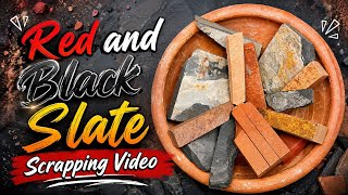Watch new soft scraping video ❤️of red and black slate items 🔥 screenshot 4