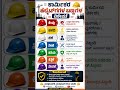 ಕಾರ್ಮಿಕರ ಹೆಲ್ಮೆಟ್ ಬಣ್ಣಗಳ ವಿಶೇಷತೆ 🎨/Safety Helmet Colours Explained 🪖#HelmetSafety#WorkSafety #Labour