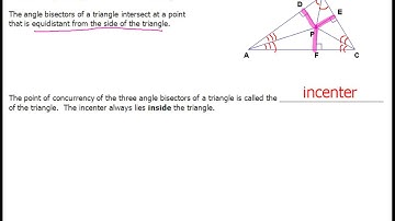 5-3 Using Angle Bisectors