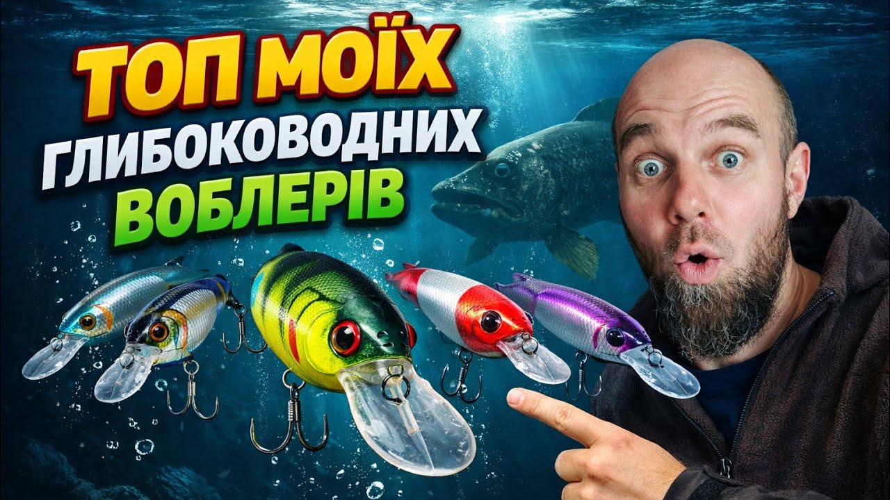 ТОП моїх глибоководних ВОБЛЕРІВ