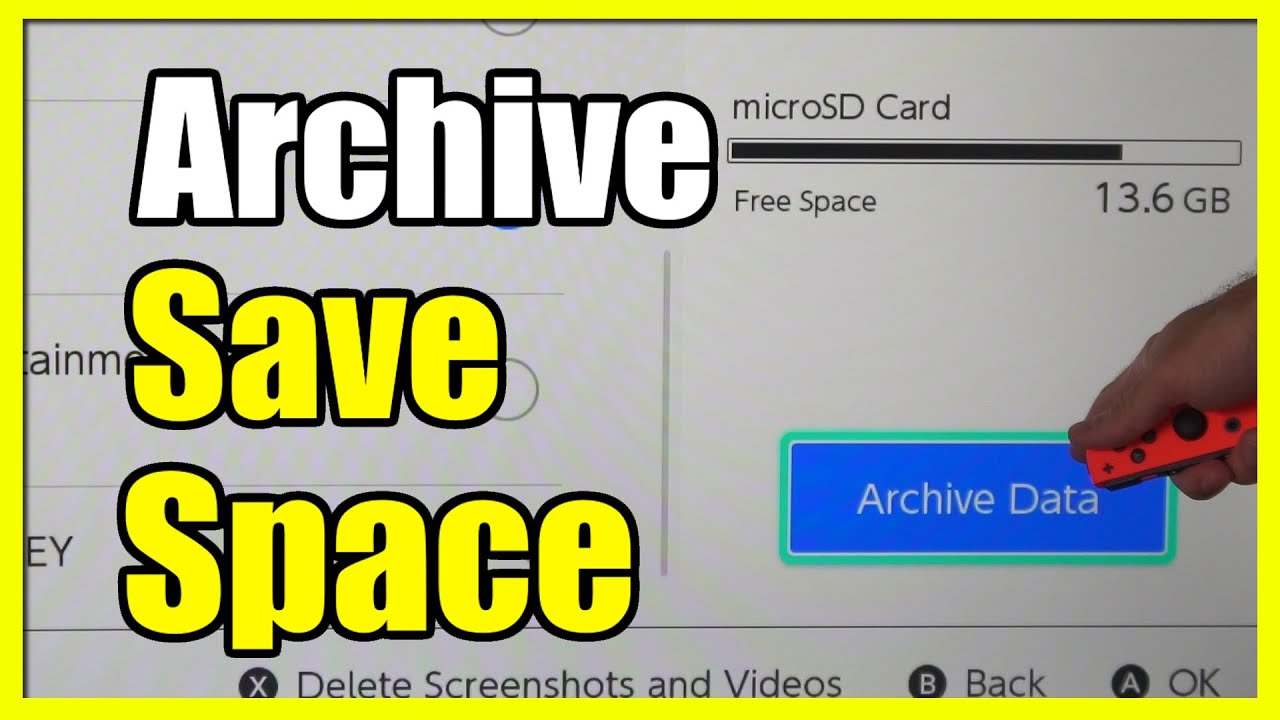 How to Archive Games & Save Space on Nintendo Switch (Fast Tutorial) YouTube