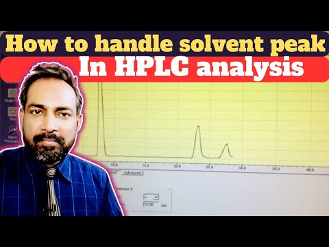 how to handle solvent peak in HPLC analysis | troubleshooting | Hindi ...