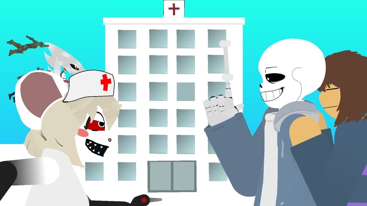 Sans brings Frisk to the terrible mouse for treatment, but something went wrong | {Stick Nodes}