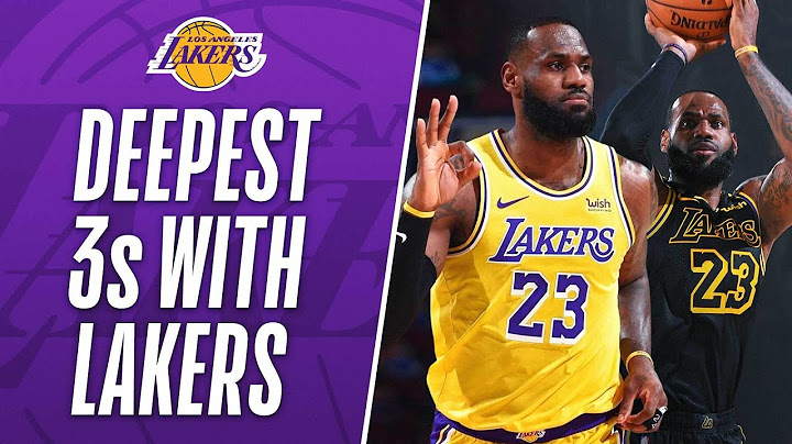 "Logo Three By LeBron" 🎯 LeBron James From WAY DOWNTOWN As A Laker!!