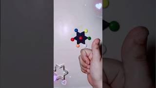 How to Make Easy Clay Art Star ⭐🖤 | Relaxing Clay Art #shorts