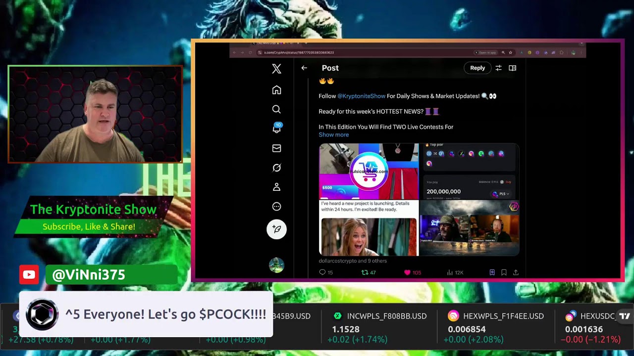 PulseChain Season Ahead! $PLS $PLSX $INC $HEX $ProveX $SolidX $CoinWell $PCock & More! 🚀 🔥