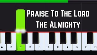 Praise To The Lord The Almighty Easy Right Hand Tutorial For Beginners | Hymn