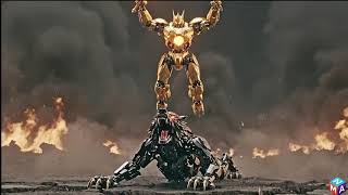 “Epic Final Battle – Golden Winged Robot vs Wolf Robot Brutal Cinematic Fight”