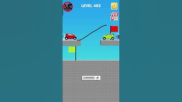 Draw Bridge level 453 || Draw Bridge Car || #drawbridge #viral #mobilegames #shorts #cargames