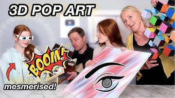 Painting MESMERISING ART *3D Illusion POP ART Challenge | R STUDIOS