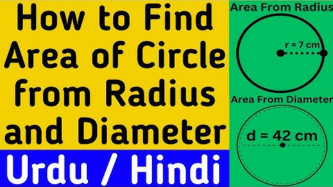 How to Find Area of a Circle From Radius and Diameter in Urdu/Hindi | Everyday Science |