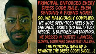 Follow the Dress Code to the Letter?– We Wore Briefcases & Costumes Until They Changed the Rules