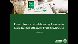 C. Browning - Results from a inter-laboratory exercise to evaluate Non-Structural Protein ELISA Kits