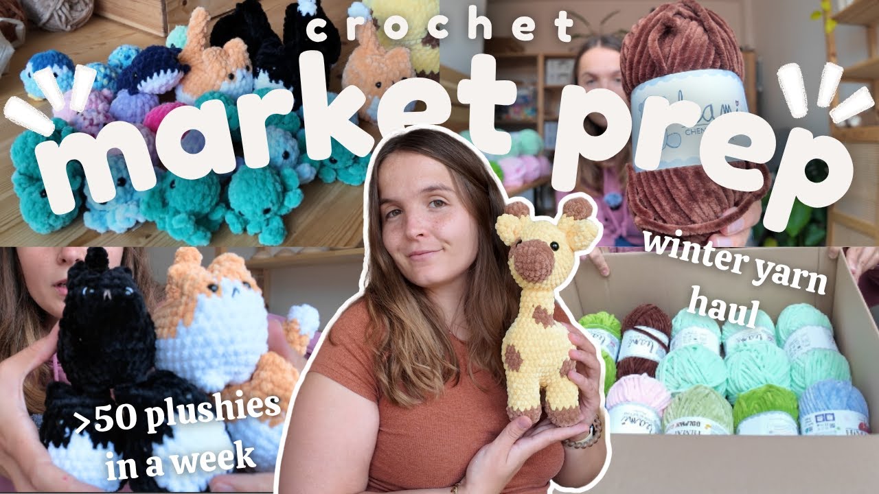 I Crocheted 50 Plushies in One Week for My Final Fall Market! 🧸
