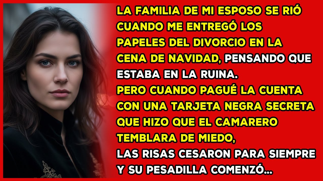 Mis suegros se burlaron de mi divorcio en Navidad, hasta que el camarero vio mi tarjeta...