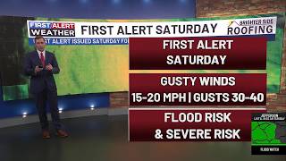 First Alert Forecast - Gusty wind, heavy rain, and severe weather possible in CSRA Saturday