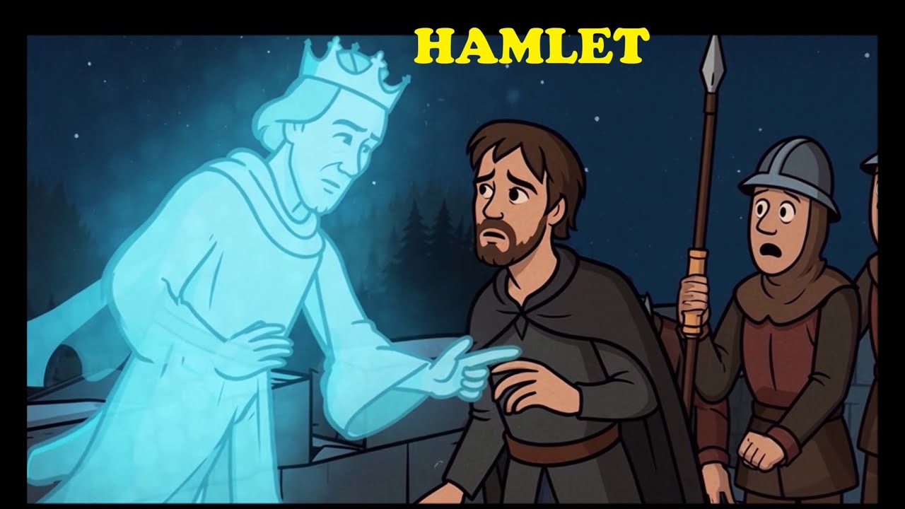 Анимированное краткое изложение пьесы «Гамлет» Шекспира