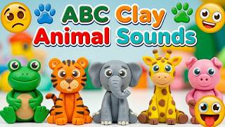 Fun ABC Learning with Clay Animals 🎨 | A-Z Animal Sounds Song for Children #kidslearning