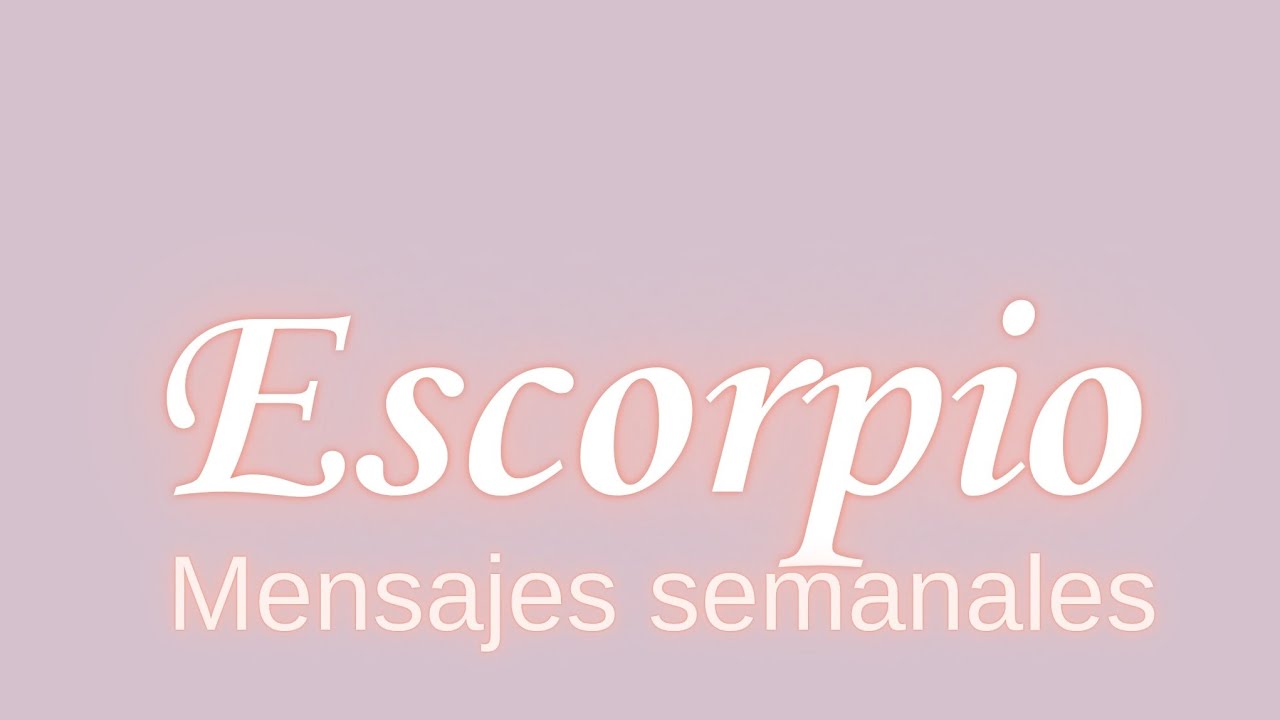 ESCORPIO ♏ UNA LECTURA HERMOSA, ALGO GRANDE VIENE PARA TI. - YouTube