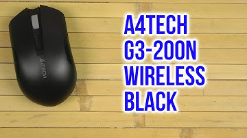 Распаковка A4Tech G3-200N Wireless Black