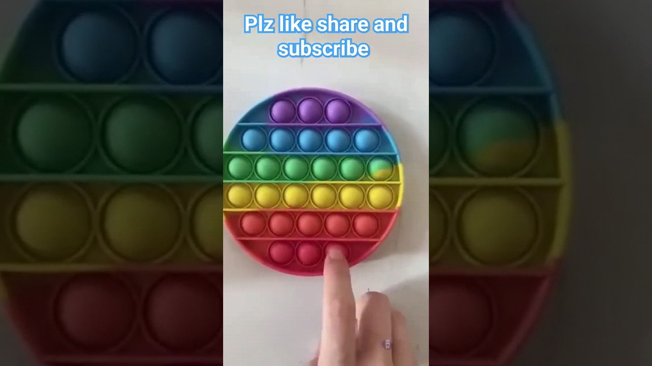 Very satisfying colour ful pop it vdo 