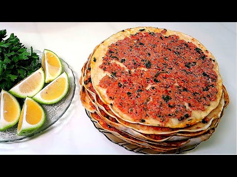 Lahmajun is a Turkish recipe. This is a very tasty Turkish street food