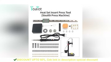 Heat Set Insert Press Tool Stealth Press Kit Soldering Iron Tip Thread Insert Nut Embedded Kit M2 M3