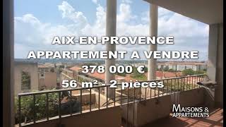 AIX-EN-PROVENCE - APPARTEMENT A VENDRE - 378 000 € - 56 m² - 2 pièce(s)