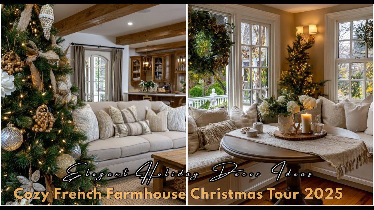 Уютный рождественский тур по французскому фермерскому дому 2025 🎄 Элегантные идеи праздничного де...