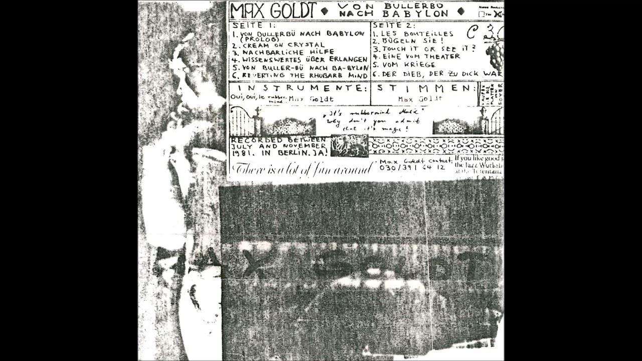 Max Goldt - Cream On Crystal (1981)