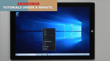 How to Right Click on Windows 10 using Touchscreen ( Surface Pro 3 )