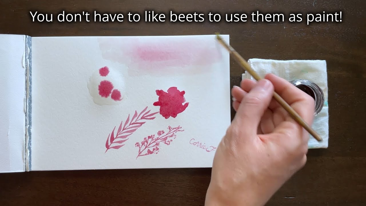 Art Tips, Tricks, & Hacks: Using Beet Juice as Watercolor