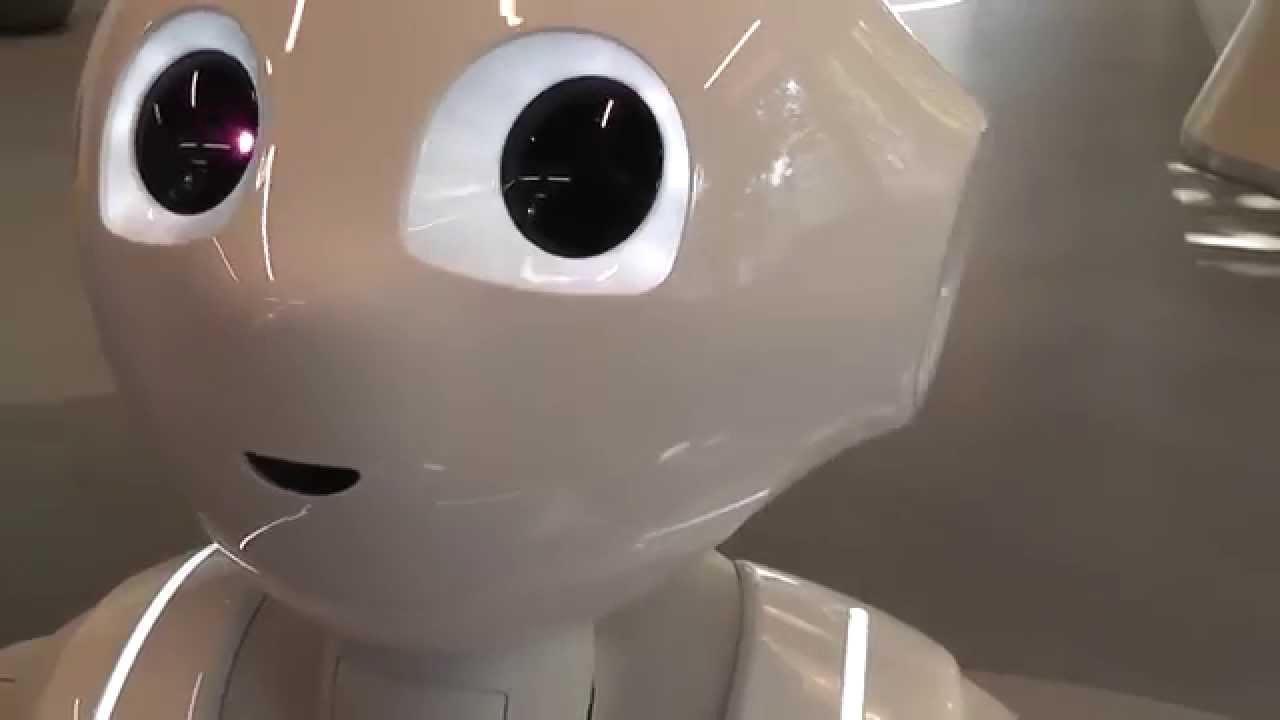 Pepper Robot at Aldebaran - Dancing (NAO Fall's over in the background)