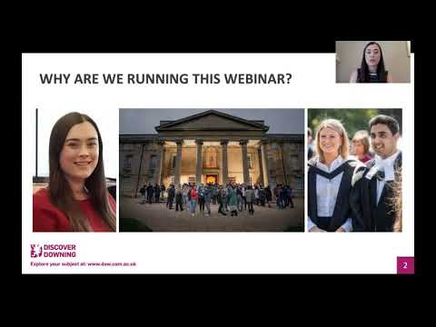 Downing College: Medicine Subject Admissions Webinar