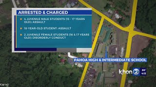 7 students arrested, 20 suspended at Pahoa High School for fighting on-campus