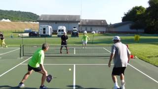 Pickleball Rocks 5-0 Summer Shootout Robert Elliott/Jeff Seibert v Josh Elliott/Rodney Grubbs