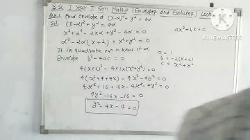 B.Sc.1st year Maths // bsc 1st year 1 sem Maths //Envelopes and Evolutes //Differential calculus