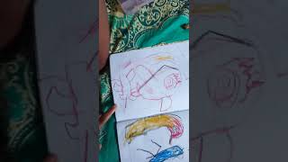 Anak umur 4 tahun pandai menggambar sesuai imajinasinya Anak umur 4 tahun pandai menggambar sesuai imajinasinya
