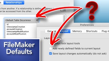 Data Structure & Default Elements in FileMaker