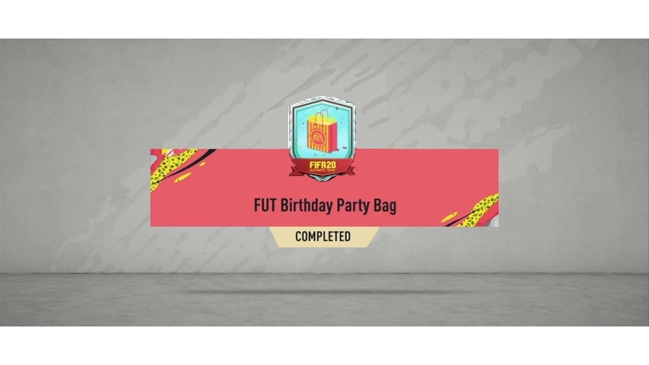 FUT Birthday Party Bag pack