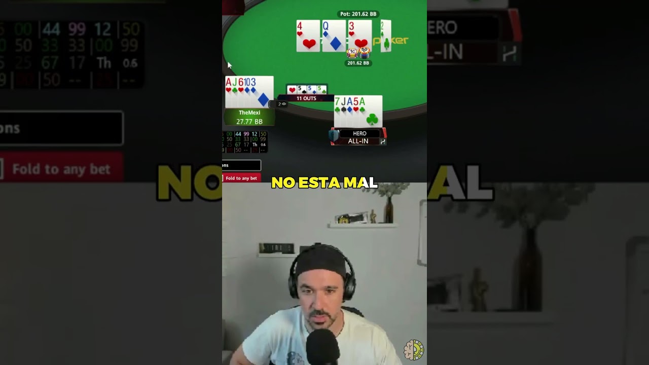 PLO5 | 4-bet pot vs agresivo | Doble gutshot con ases pelados
