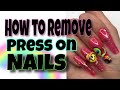 HOW TO REMOVE PRESS ON NAILS! *without damaging them*