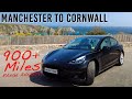 Tesla Model 3 Road Trip  - Manchester to Cornwall (RANGE ANXIETY?)