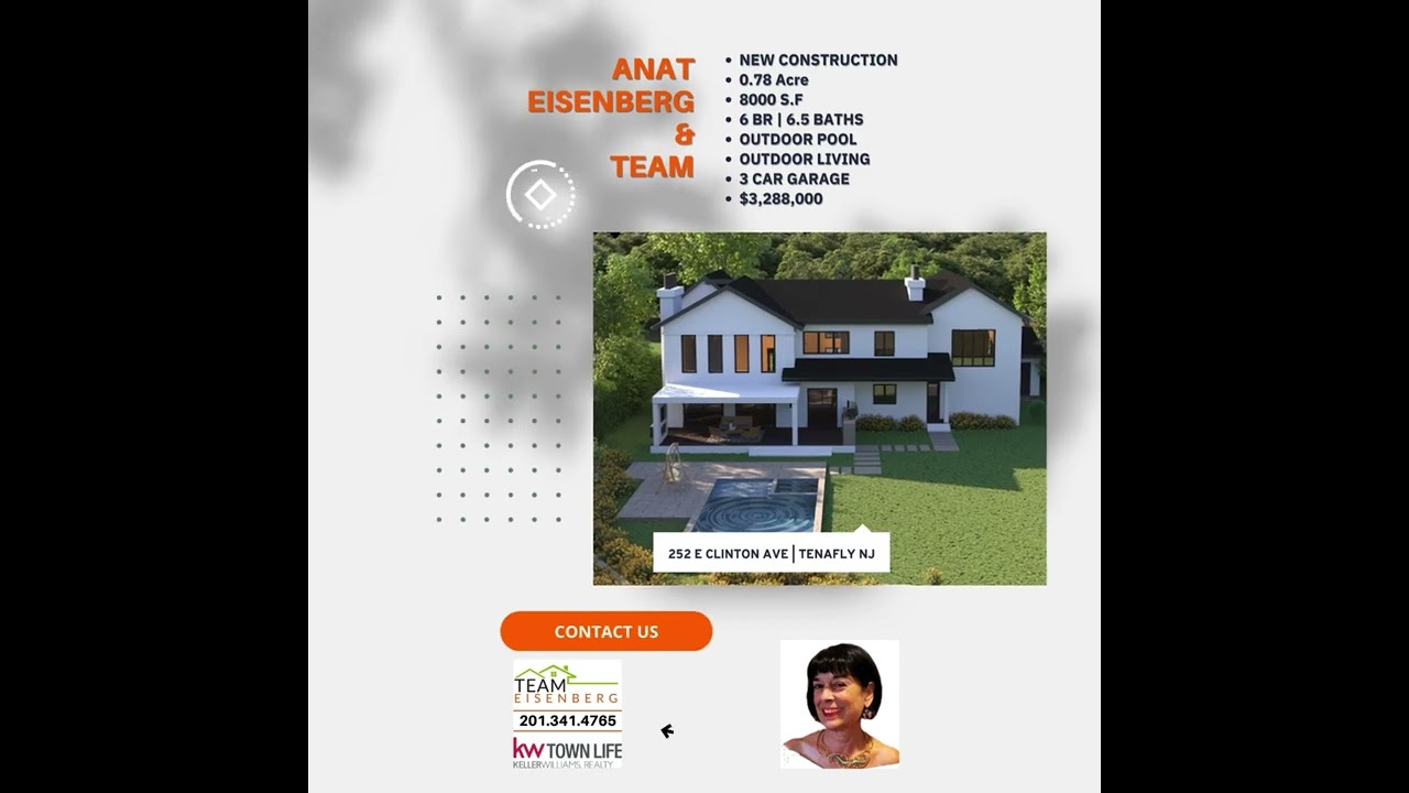 252 east Clinton Ave Tenafly | By Anat Eisenberg & Team